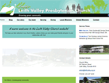 Tablet Screenshot of leithvalley.org.nz